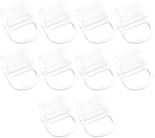 Cabilock Roller Window Shade Pulls 10Pcs Transparent Plastic Blind Pull Handles Easy Installation Replacement Accessories for Rods