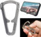 Titanium karabiner schlüsselanhänger,Foldable Portable Cell Phone Stand Purse Hook for Table Multifunctional Key Holders Utility karabiner klein Folding Quick-Release Carabiner Handbag Hanger