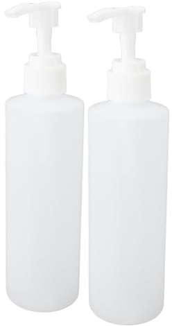 Greensen Lot de 2 Bouillottes D'huile de Massage, Bouteilles à Pompe Rechargeables de 250 Ml, Bouteille en Plastique pour Chauffe-huile de Massage pour Lotion et Chauffe-huile