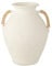 VASE Leo Terracotta WEIß/NATURELL