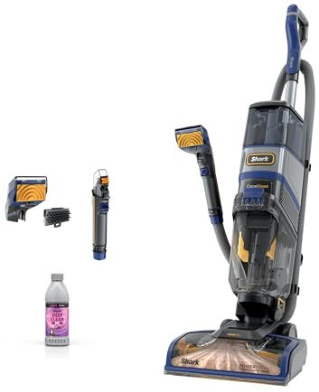 Shark CarpetXpert HairPro Upright Built-in Spot, Area Rug & Upholstery Cleaner, Perfect for Pets, Deep Cleaning, Tough Stain & Odor Remover, Hair Pickup, Carpet Shampooer, EX251BRN, Cobalt Metallic