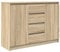 vidaXL Sideboard mit Schubladen Sonoma-Eiche 100,5x35x76 cm, Kommode, Schrank, Flurschrank, Anrichte, Küchenschrank, Wohnzimmerschrank