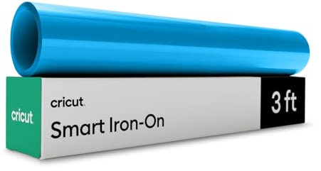 Cricut Smart HTV Heat Transfer Vinyl | 0.9 m | Ocean Blue | Iron-On HTV Vinyl for Fabric, Ideal for Custom T-Shirts & DIY Projects