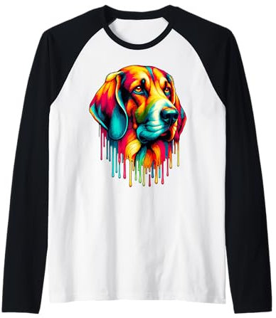 Dripping Paint Art Swiss Hound Schweizer Laufhund Raglan