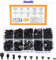 Tornillos para Ordenador Portátil, 450 Pcs Tornillos Espaciadores, Tornillo PC para Computadora Placa Base PC Ventilador Disco Duro M.2 SSD CD-ROM HDD Laptop Reparación(Negros)