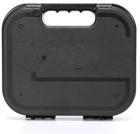 QIUYMGFG Haushaltstresor Waffenaufbewahrungskoffer Kublai Pistolenbox Taktischer Pistolenkoffer Zielfernrohre Jagdoptik Zubehör Safes(Black ABS Box)