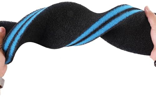 SUNGOOYUE Éponge de Filtre Biochimique du Réservoir de Poisson, Excellente perméabilité à l'eau, PH équilibré, Le Charbon de Bois en Bambou Absorbe Les Odeurs, 2pcs, 15,7 * 11,8 * 0,78 Pouce, Coton