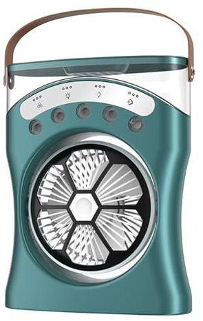 Aria condizionata mobile, climatizzatore portatile senza tubo di scarico, 3 velocità del e 2 modalità di umidità, rotazione di 180°, ventilatore con raffreddamento ad acqua per stanza, casa