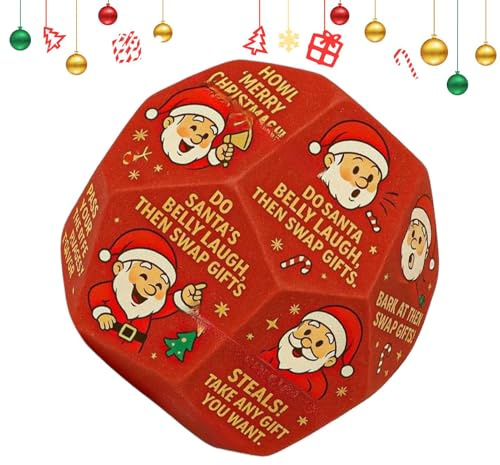 Xasbseulk Lustig Für Tausch Partygeschenke - Santa Swap Weihnachten Rollen | Spiele Feiertage Frauen Erwachsene Aktivität Familie Abend Party Feier