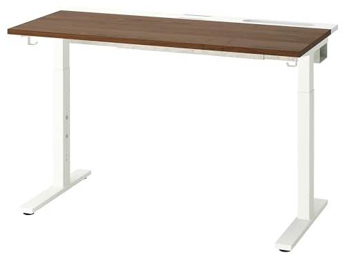 ProTuning MITTZON Schreibtisch, Nussbaumfurnier/Weiß, 120x60 cm