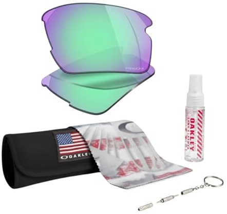 Oakley Flak 2.0 XXL Original Replacement Lenses With Official Cleaning Kit, Prizm Golf, 328 millimeters