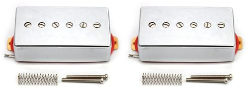 KyShaHo 2X P90 Style E-Gitarren-Tonabnehmer, Single Coil Pickup, 6 Verstellbare Schrauben, Humbucker, Größe 50 Mm