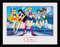 GB Eye Sailor Moon, Gruppe Print mit Rahmen weiß, Mehrfarbig, 30 x 40 cm