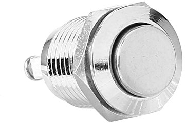 Walfront KFZ Auto Boot Kippschalter Druckschalter 12mm 2A/36V DC momentane Tastschalter LED Taster Druckknopfschalter Wasserdicht