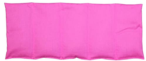 Franzis Nähstube 50x20cm Coussin pépins de raisin rose en 100% coton I Coussin grains de raisin50x20 pour micro-ondes I Coussin chauffant, coussin pépins de raisin, coussin chauffant nuque