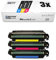 3X Eurotone kompatibler Toner für HP Laserjet Enterprise 500 Color M 551 575 wie CE401A-03A CE401A-CE403A 507A Color