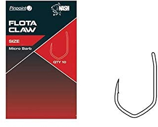 Nash Pinpoint, Flota Claw Micro-Haken mit Stacheln Qty 10, Größe 6