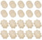 Tripetals 20 Paare Unsichtbare Nippelabdeckung wasserdichte Einweg Brust Aufkleber Nippel Cover Nippelpads - Round&Flower