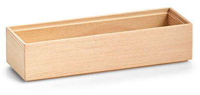 Zeller 13393 Ordnungsbox, Kiefer, ca. 23 x 7,5 x 5 cm, natur