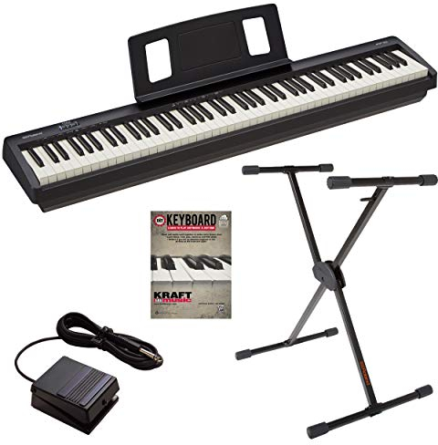 Roland FP-10 Digital Piano mit Roland KS10X Keyboardständer und Unterrichtsbuch