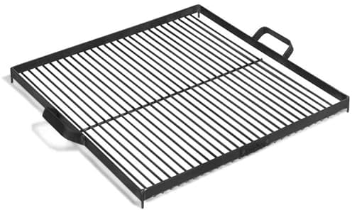 Barbecue Griglia in Acciaio Inox 50x50 cm per Braciere 70 cm