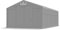 Das Company Lagerzelt 4x8x3m wasserdicht grau Zelt 560g/m² PVC Plane hochwertig Zelthalle Winter Plus SD