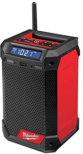 Milwaukee 2951-20 M12 Lithium-Ionen schnurloses Baustellenradio/Bluetooth-Lautsprecher mit integriertem Ladegerät (nur Werkzeug)