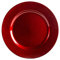 Argon Tableware Chargeur Simple Plaque - décoratif sous-Plaque - Métalliques Finition - 33cm - Rouge foncé