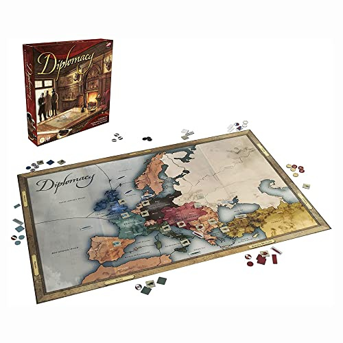 Cenyo Hasbro Gaming Avalon Hill Diplomacy Cooperative Board Game, European Political Themed Strategy Game, Ages 12 and Up, 2-7 Players