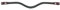 QHP Leder Stirnriemen Eldorado schicke Wellenform Strasssteine (Vollbut, braun/Army)