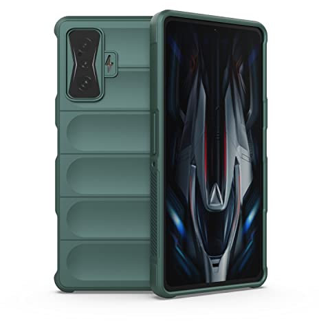 MUMOYAN Custodia Silicone Liquido per Xiaomi POCO F4 GT 5G / Xiaomi Redmi K50 Gaming con Protezione Anti-Germi e Fodera in Microfibra, Cover in Silicone a Antiurto 360°, Verde