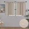 MRTREES Cortinas Opacas Beige Cortinas Termicas Aislantes Frio y Calor Modernas Cortina Cortas para Salon Dormitorio Cocina Habitación con Rod Bolsillo 2 Piezas 60×120cm(Ancho x Alto)