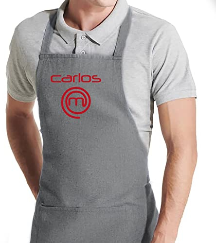 EVYRA | Delantal Cocina Personalizado Con Nombre y Frase | Ideal Como Regalo Día del Padre | Perfecto para Barbacoa y Parrilla | Delantales de Cocina Para Hombre | Delantales originales mejor papa