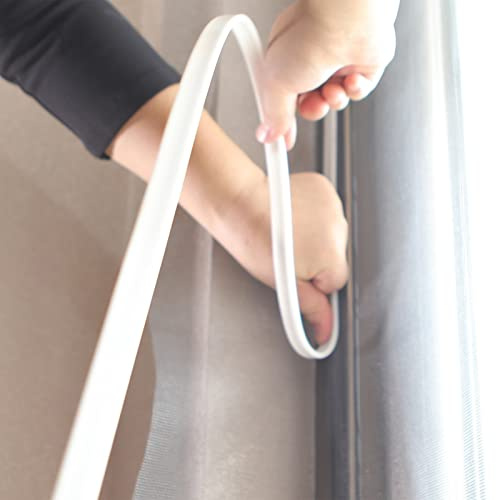 AMLOOPH Window Screen Accessories- White PVC Strip for Magnetic Window Screen Frame…