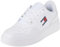 Tommy Jeans Hombre Sneaker con suela cupsole Zapatillas, Blanco (White), 44