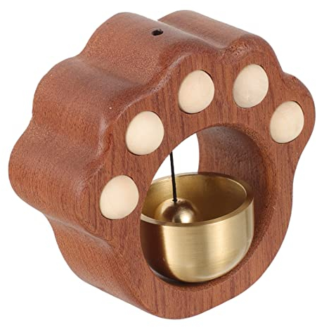 NUSITOU De Nevera De Madera De Madera Adjunto Magnético Timbre del Timbre Campanillas para Exteriores De Tienda De Latón Campana De Decoración De Apertura De Puerta Familiar Casa Oficina