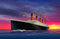Adult Jigsaw Puzzles 1000 Pieces Titanic Cruise Liner At Sunset 75 * 50Cm
