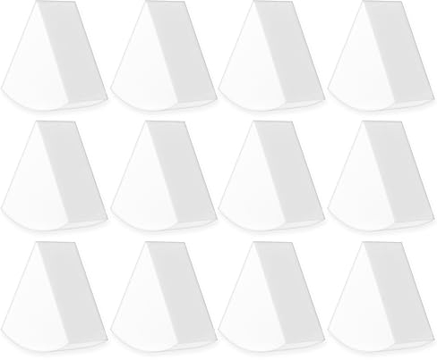 Sibba Esponja de Maquillaje para La Cara Base de Polvo 12 Piezas Aplicador de Belleza para Mezclar Pintura de Uñas Soporte de Mezcla de Espuma Triangular Juego de Limpieza de Espuma Mini