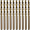 CEEYSEE 10 Stücke 5mm HSS Cobalt Bohrer Set M35 Metallbohrer Spiralbohrer Cobalt Drill Bit zum Bohren in Edelstahl, Metall, Gusseisen und harten Kunststoffen (5mm)