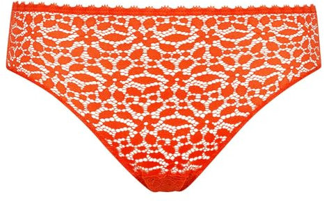 DIM Culotte Femme Daily Dentelle x1, Rouge, S