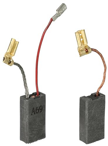 vhbw 2x escobilla 23 x 12,3 x 6,2 mm compatible con Bosch GSH 500, 388, 4, 5.5 Basic, 5 E, 5 CE herramientas, martillo perforador