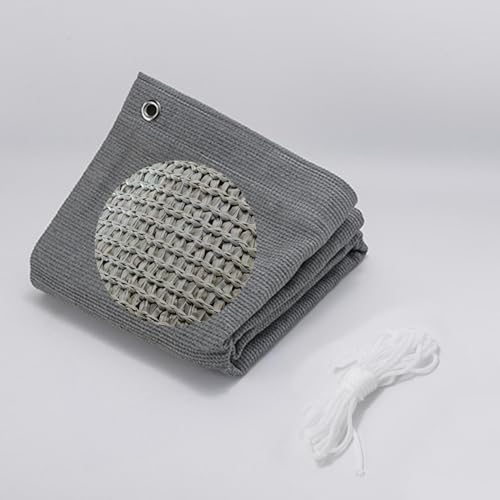 Atmungsaktives Schattentuch für Garten,4x2m,2x3m,3x6m,5x8m,2x10m HDPE Langlebiges Mesh Tarp,Schattierungsnetz Grau,UV-beständiges Sonnensegel,für Patio Gewächshaus Garten,4x5m(13 * 16ft)