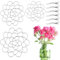 3st Blumenarrangement Halter, Edelstahl Blumenfrosch Deckel mit Clips Froschdeckel Rundes Vase mit Froschdeckel Zubehör für Vasen Pflanzen Blumen Fixierung Kunsthandwerk