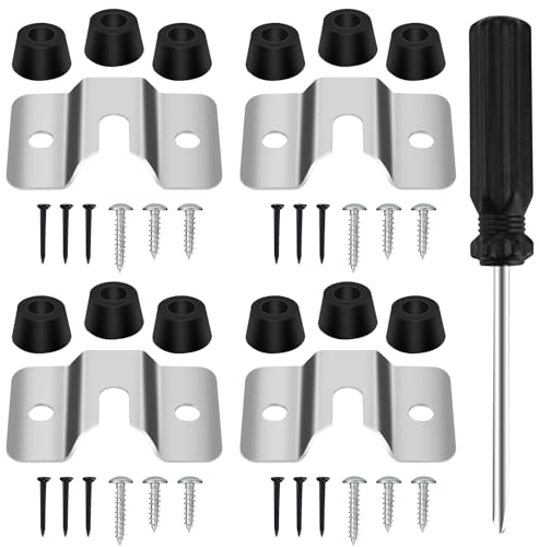 BREANIFULL 4 Sätze Dartscheibe Halterung Dartboard Mounting Bracket Dartboard Montagehalterung Kit Wandbehang Tragbare Dartscheibe Set für Die Montage Der Dartscheibe