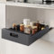 Marctani Bandeja Extraible Armario Cocina ANTIOXIDANTE - Cajones Extraibles para Cocina, Mueble Despensero o Estanteria AHORRA ESPACIO - Cajon Deslizante Telescópicos (1 X 25cm Ancho Negro)