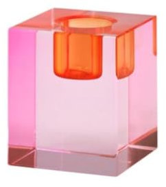 Giftcompany Kerzenhalter Dioptrics Rosa/Orange (S)