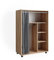 Vicco Kleiderschrank Doros, Flügeltürenschrank, Sonoma, 100 x 146.6 cm mit Rollen