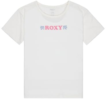 Roxy Kurzarm T-Shirt LILYREGULAR Vintage Girl's White 4, Egret, 4 Jahre