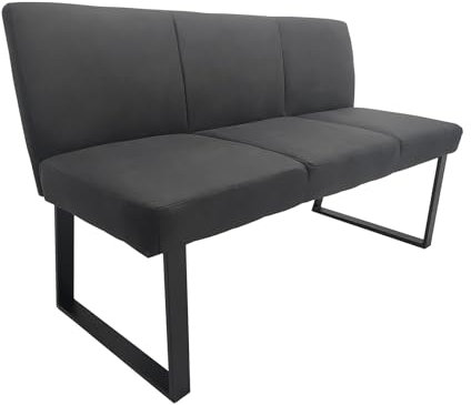 HTI living Esszimmerbank Vemal Polsterbank Sitzbank Schwarz