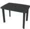 Myheimly Gartentisch mit Schirmloch Witterungsbeständig Esstisch Campingtisch Tisch Terrassentisch Gartenmöbel Kunststoff Anthrazit,101 x 68 x 72 cm